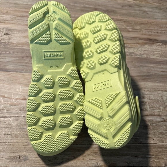 Hunter Slingback Sandal Size 10 Zesty Yellow Unisex Chunky Summer Wear NWOT - Picture 8 of 8